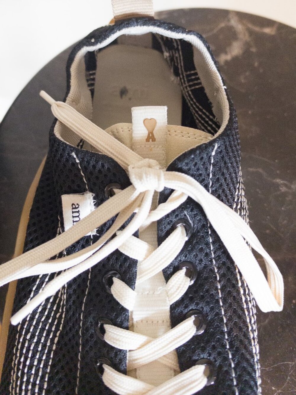 AMI Paris Mirage Mesh Sneakers Black 44 US 11 - Picture 11 of 15